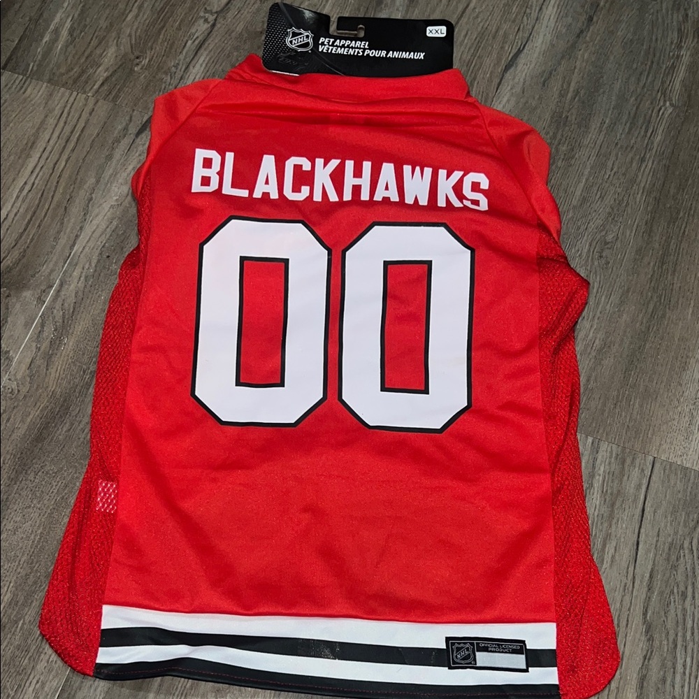 NHL Chicago Blackhawks jersey for Dogs sz xxl nwt